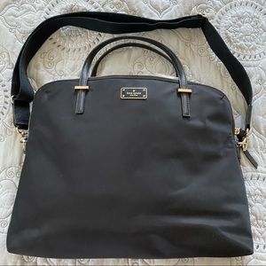 Kate Spade Black nylon laptop bag